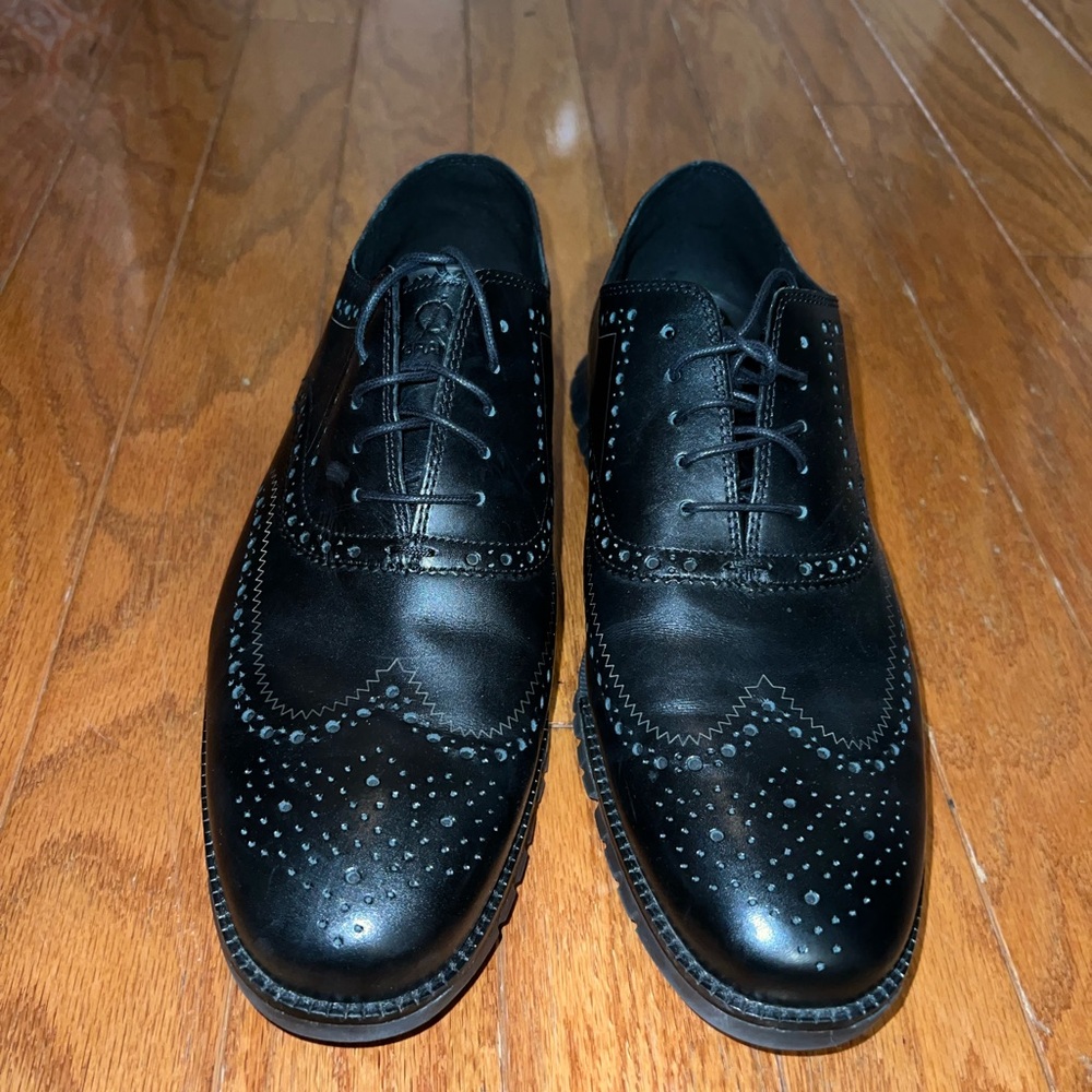 Cole Haan Zerogrand Wingtip Oxford Black
Leather Shoe 13W